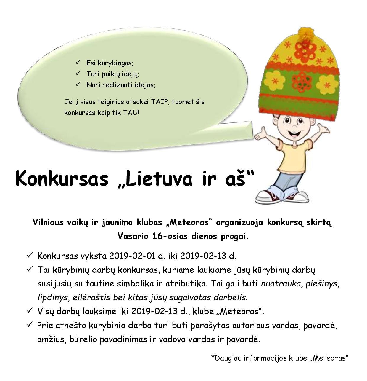 Lietuva ir as selbimas Konkursas „Lietuva ir aš" Konkursas „Lietuva ir aš“ Lietuva ir as selbimas