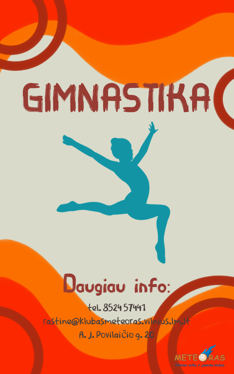Kviečiame į atviras pamokas rugsėjo 7 d. (trečiadienį) gimnastika